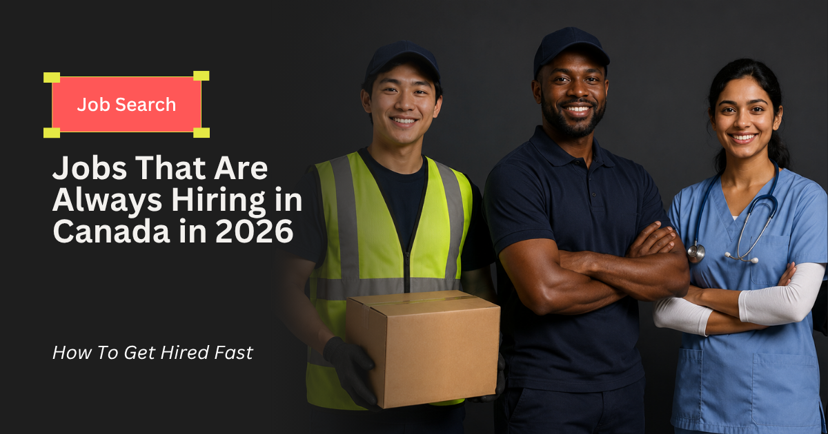 jobs always hiring in Canada