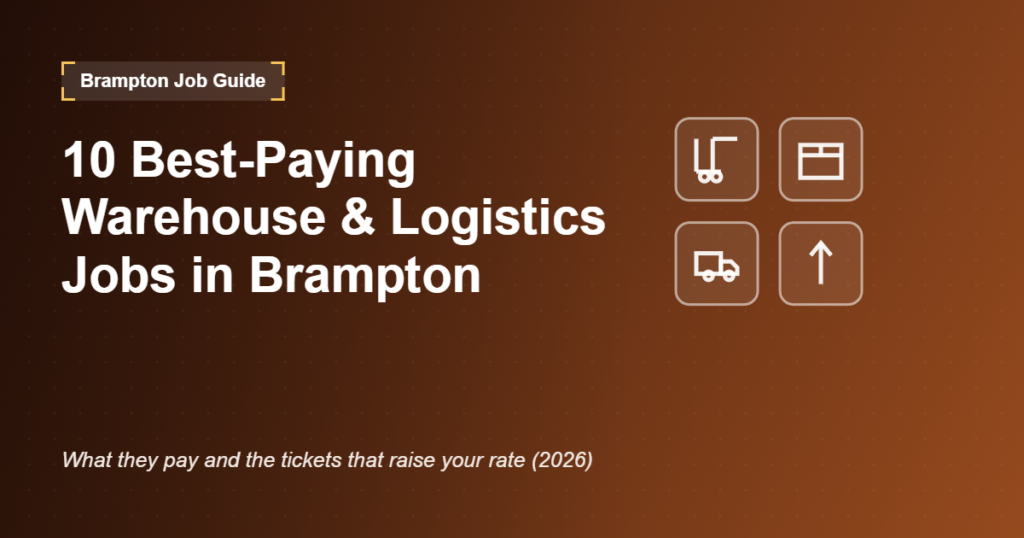 The 10 best-paying warehouse and logistics jobs in Brampton for 2026