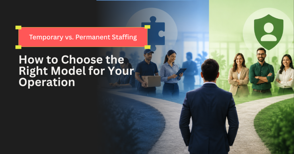 temporary vs permanent staffing Canada manufacturing
