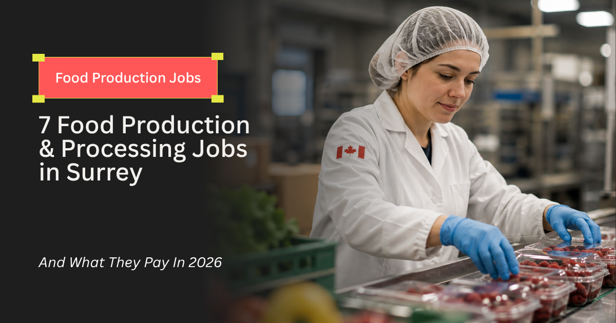 food production jobs Surrey