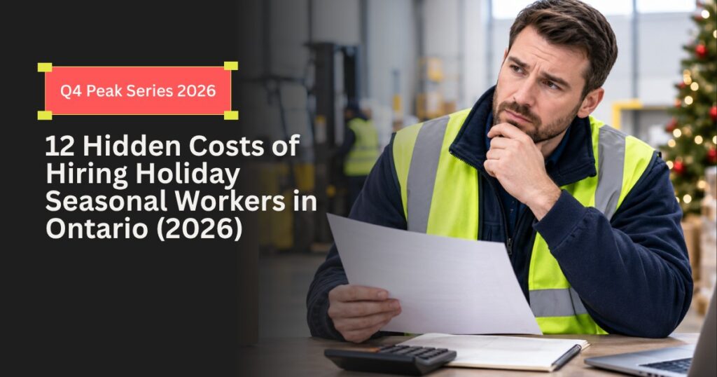 12 Hidden Costs of Hiring Holiday Seasonal Workers in Ontario (2026)